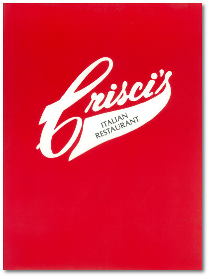 Crisci's Menu Cover