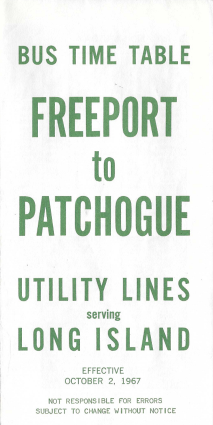 Utility Lines schedule
