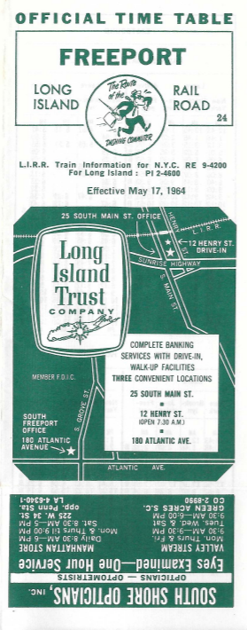 1967 Freeport LIRR schedule